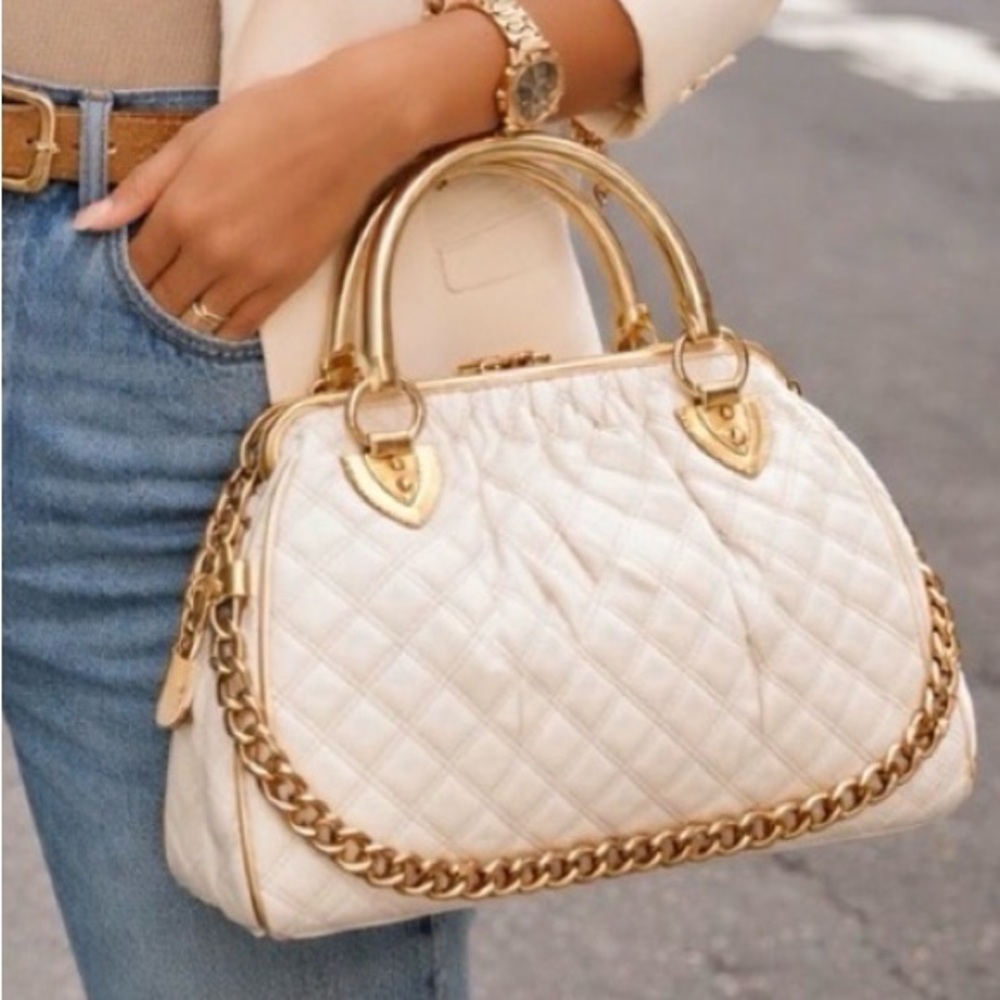 MARC Jacobs Bag Stam Large LIMITED EDITION Top Handle Lambskin Shoulder Bag